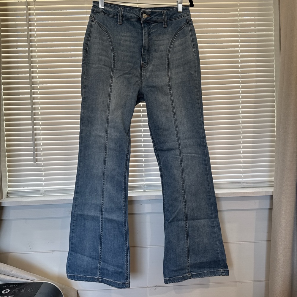 Women's Blue Flared Jeans